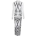 Kwok Dress, Women's Summer Boho Casual Long Party Beach Dress (M)