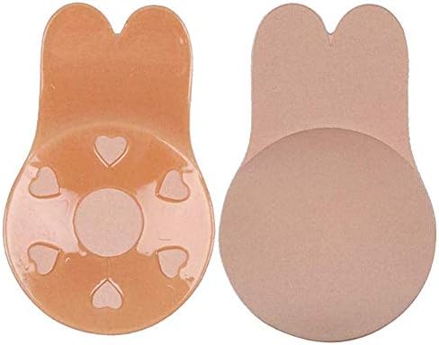 Abracing 1 Pair Women Silicone Invisible Breast Lift Up Bra Tape Sticker Nipple Cover Strapless