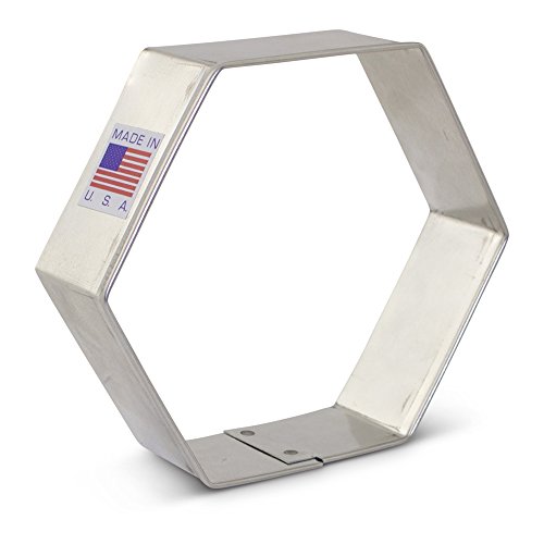 Ann Clark Cookie Cutters Hexagon Cookie Cutter, 3.5"