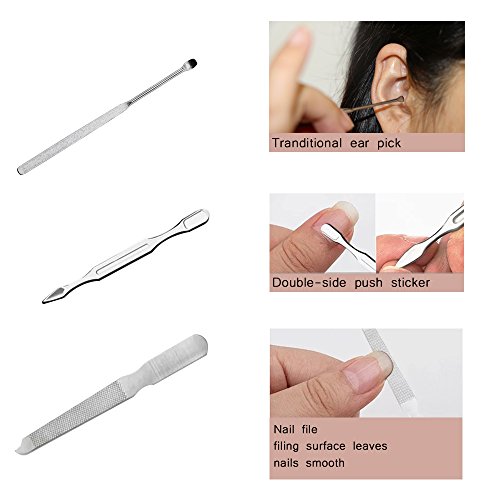 Stainless Ear Pick Cleaner Ear Scope,Earwax Removal Cleaner with Storage Box - Ear Wax Remover fit