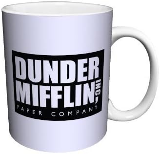The Office Dunder Mifflin Mug - 11oz Tea Cup - Caffeine,Coffee Lover Mug, Morning Coffee Mug