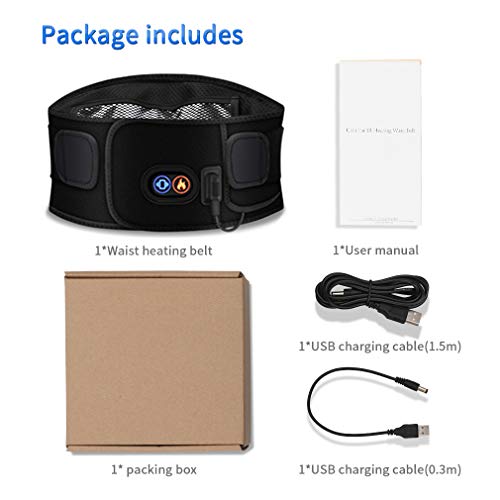 QUICK WIN Heating Waist Belt/Lower Back Heat Therapy Wrap/Massage Lose