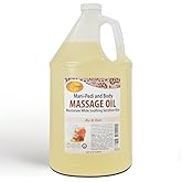 SPA REDI - Massage Oil, Milk and Honey, 128 Oz - Professional Pedicure, Manicure, Full Body Massage Therapy - Made With Almond, Cotton Seed, Sunflower, Avocado, Essential Oils, Vitamin E