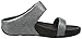 FitFlop Women's Lulu Shimmersuede Slide Sandal, Pewter, 8 M US