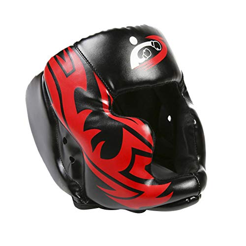 Owlhouse Taekwondo Headgear, Sport Head Guard Boxing Headgear, PU Leather Head Mask, Karate Head Boxing Sanda Mask Helmet Fencing for Adult Children Men Women