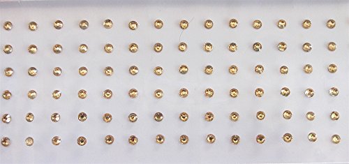 110 Rose Gold Dots mm Stick On Fake Nose Studs/Gold Fake Nose