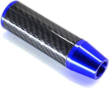Carbon Fiber Gear Shift Knob Modified Shift Lever Aluminum Alloy Shift Knob (color : Blue)
