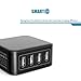 USB Wall Charger, iClever 40W 8A 4-Port Charging Station with Foldable Plug, USB Power Adapter for iPhone 11 Pro Xs/XS Max/XR/X/8/7,iPad Pro/Air 2/Mini 4/3, Galaxy/Note/Edge, LG, Nexus, HTC, and More