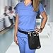 Nurse Fanny Pack with Stethoscope Holder - Multi-compartment Nurse Fanny Pack for Women and Men, Nurse Pouch Belt Bag Extended Strap, Medical Fanny Pack Nurse Pocket Organizer Waist Bag (Black)