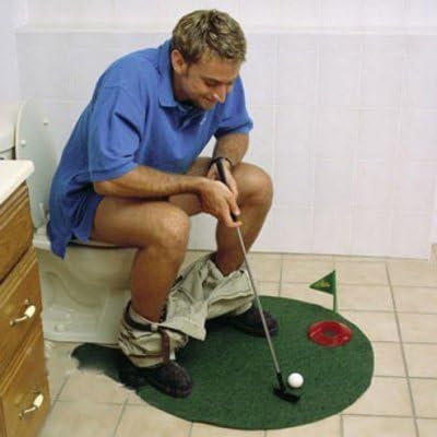 Blue Foot Products Potty Putter Putting Mat Golf Game [Misc.]