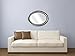 MCS Beaded Oval Wall Mirror, 22.5 x 29.5 Inch, Brushed Nickel