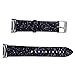 WffKuTooS Compatible with Samsung Gear S2 Watch Band, Leather Flash Glitter Bling Band Wristband Strap for Gear S2 SM-R720 / SM-R730 Smart Watches (Black)