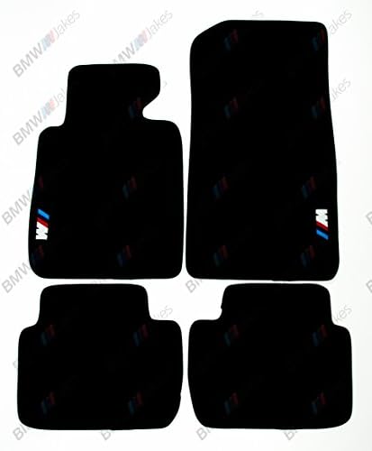 NEW CAR FLOOR MATS BLACK with ///M EMBLEM for BMW 3 series E46 FACELIFT 2001 - 2005