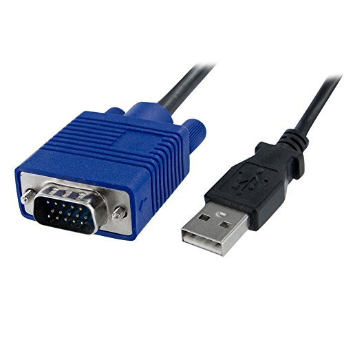 StarTech.com Portable Laptop Crash Cart Adapter, USB/VGA KVM Console, File Transfer & Video Capture, Windows/Linux/MacOS, TAA