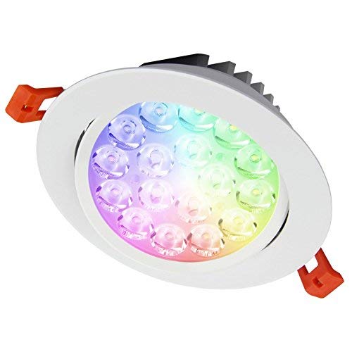lighteu®, Milight Miboxer IP54 Waterproof moistureproof RGBCCT 9WATTS LED Ceiling Spotlight, smart RF Enabled Touch Remote WiFi Control led Downlight 9w, FUT062