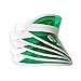 Yuanhe Green Poker Casino Visor - 5 Pack Las Vegas Dealer Costume Hat