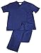 Women's Scrub Set - Medical Scrub Top and Pant, True Navy, Small