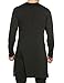 Coofandy Men's Long Sleeve Slim Fit Long Hem Pullover T-Shirt, Black, Small