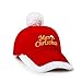 Christmas Hat Fashionable Red and White Festive Santa Claus Baseball Cap Xmas Hat
