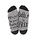 Moyel Dobby No Show Socks For Women Novelty Funny Cool Gifts (Grey, 1)