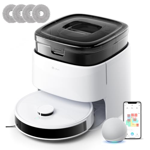 LEFANT M3 Gen2 Saugroboter mit Wischfunktion, 12000Pa Saugkraft Staubsauger Roboter, Anti-Verfilzungs-Seitenbürste, Hindernisvermeidung, LiDAR-Navigation, All-in-One Dock, App/Alexa/i Watch Steuerung thumbnail 1