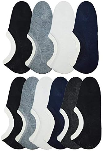 Fresh Walk Premium Cotton Loafer Socks with Anti-Slip Silicon No Show - Pack of (4 Pairs) And (8 Pairs) for Men and Women