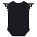 Infant Toddler 3PCS Outfit Skirt Tutu Onesie Unicorn Headband Romper Cake Smash Crown Princess Costume Christmas Dress #1 Black Lace Sleeve 12-18 Months