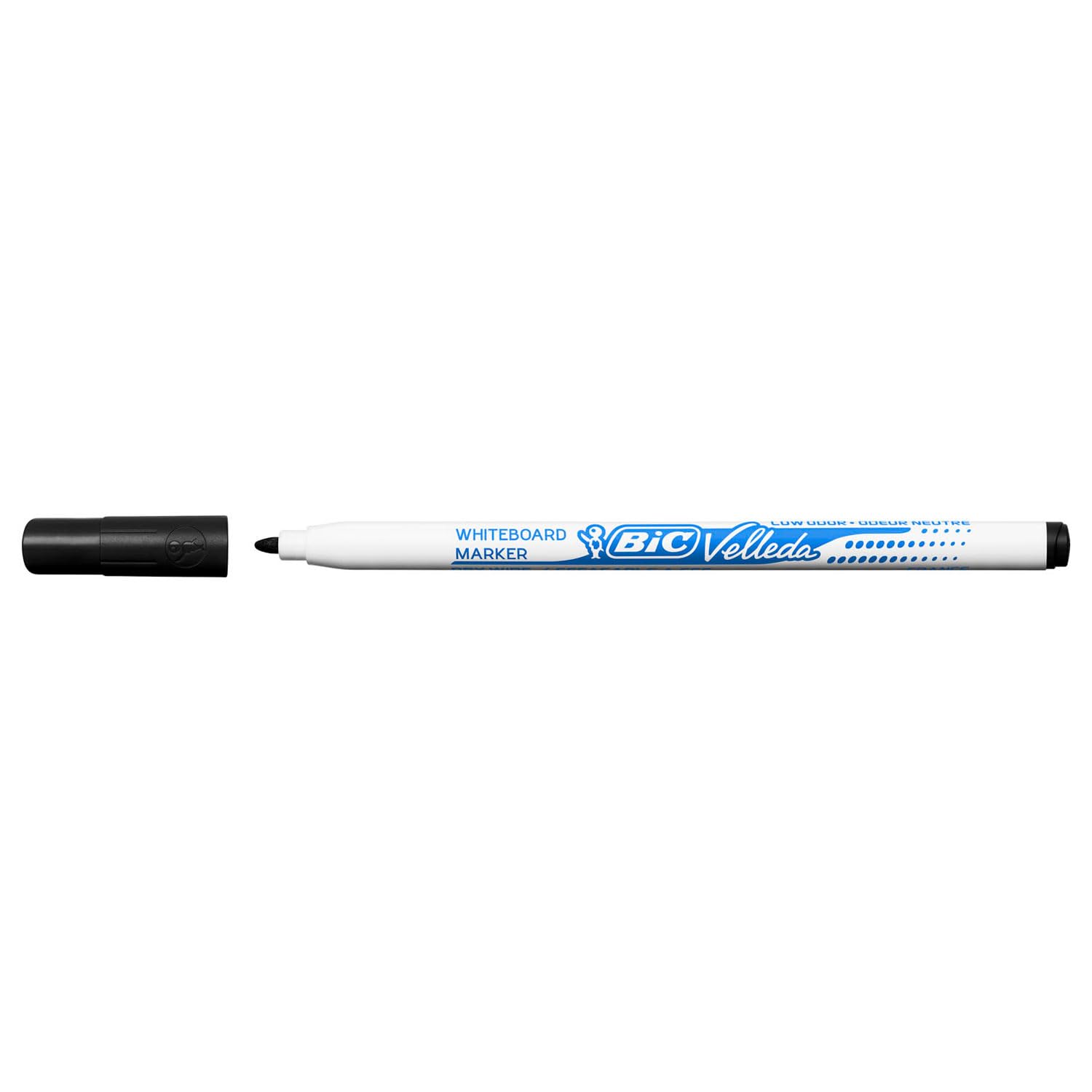 BIC Marcador pizarra Velleda 1721 Trazo 1 mm Punta fina Negro 841842