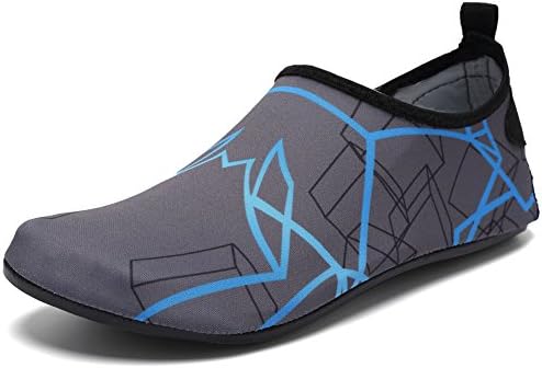 Sunmile Mutifunctional Lightweight Barefoot Women Men Kids Quick-Dry Water Sports Shoes for Swim Beach Pool Surf Yoga,SMHT,Blue,40.41