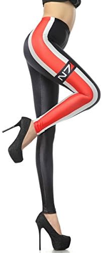 Mosszra Classic Popular Multiple Digital Print Stretch Tights Ankle Leggings