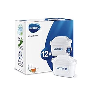 BRITA waterfilterpatronen MAXTRA+ 12-Pack, filters voor alle BRITA waterfilterkannen, verminderen kalk en verbeteren de…