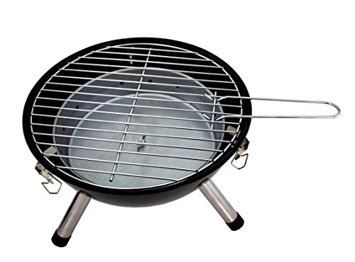 Karcher BBQ Kugelgrill mini Holzkohlegrill, schwarz – Bild 4