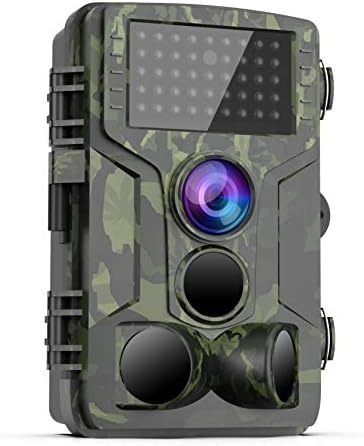 [Latest 2019] Trail Game Camera – 1080P FHD Waterproof Scouting Camera, 120°Wide Angle PIR Sensor Motion Activated Night Vision, Hunting Cam for Wildlife and Home Surveillance