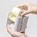 All-in-One Pop-up Note & Roll Sticky Note Dispenser Assorted Index Flag Dispenser Paper Clip Tub Desk Organizer (Light Grey)
