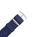 Wrist And Style Perlon Watch Strap (18mm, Dark Blue)