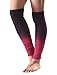 Urban CoCo Women's Gradient Color Footless Socks Knit Crochet Warm Leg Warmer (Purple)