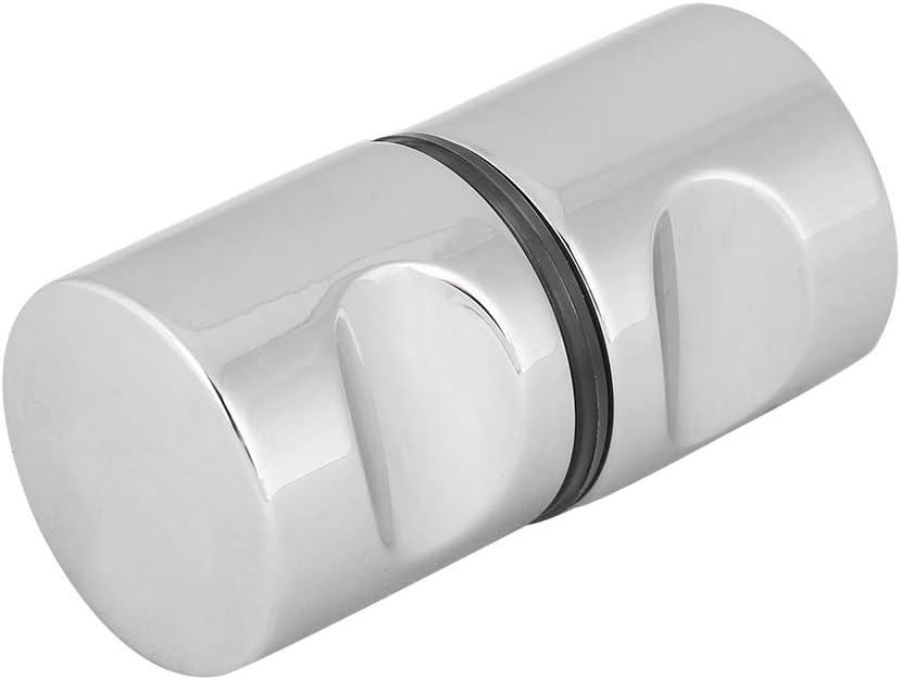 Smandy Shower Door Knob Aluminum Alloy Bath Door Handle Screen Round Back to Back Bathroom Door Handle Knob Replacement for Shower Glass Door (#3)