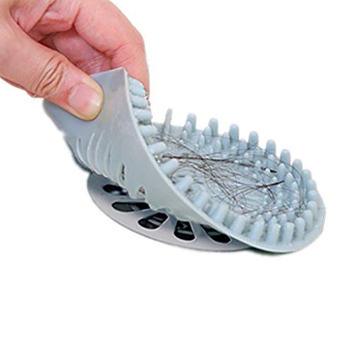 5PC Hair Drain Catcher Bathroom Sink/Kitchen Sink Strainer Stopper Bathtub Mat - Thumbnail 4