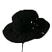Extra Big Size Brushed Twill Aussie Hats - Black 2XL