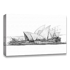 Freehand Sketching of Scenery Pictures Home Wall for...