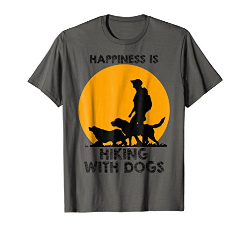 Happiness Is Hiking With My Dogs Cool T-shirt