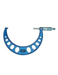 Fowler 52 215 006. Micrómetro de 1 pulgada con acabado de cromo satinado, rango de medición 0 6 pulgadas, intervalo de graduación de 0.001 pulgadas, juego de 6