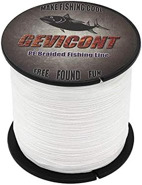 gevicont braided fishing line Optic Orange 8X- No Fade yard braided fishing line with low stretch 8 Strands PE Braided Fishing