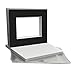 Golden State Art, Pack of 10 Black Pre-Cut 8x10 Picture Mat for 5x7 Photo with White Core Bevel Cut Mattes Sets. Includes 10 High Premier Acid Free Mats & 10 Backing Board & 10 Clear Bags