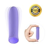 7 Speeds B'ullet Vi`brãtor Silicone Rechargeable Waterproof Vi'b'ra'tor for Women Couples (Blue)