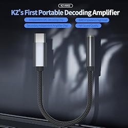 KZ AM01 USB C to 3.5mm Audio Adapter, 32bit/384kHz