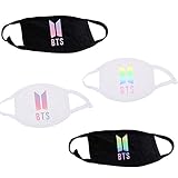 DYLLGL BTS Mouth Mask Set Anti-dust Face Mouth Mask Set, Black + White, 18 cm