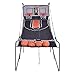 GYMAX Arcade Basketball Game Indoor Foldable with 8 Game Modes, Arcade Sound, 4 Balls and Inflation Pump, Electronic Basketball Games for All Ages Home