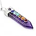 7 Chakra Amethyst Pendant Necklace, Healing Point Pendants, 20