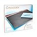Rolodex Wood and Faux Leather Desk Pad, Mahogany and Black (81769)